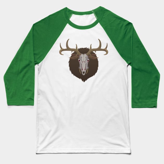 Wendigo (Native American Folklore) Baseball T-Shirt by BoombasticArt